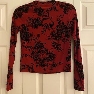 Long sleeve floral top